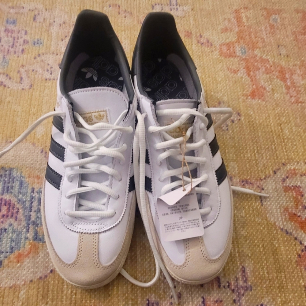 Adidas Handball Spezial "White/Grey" sneakers NEW! Men's 8.5, 42 UK